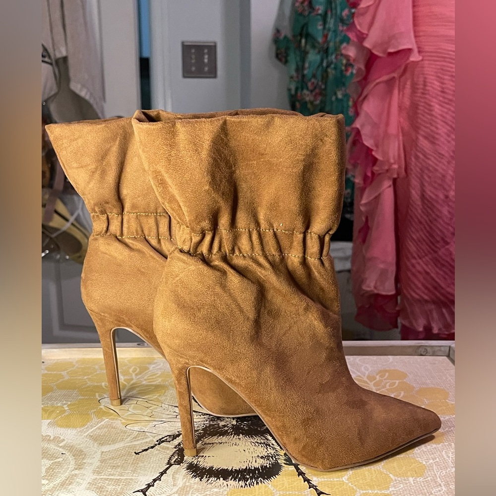 Express Tan Ankle Boots